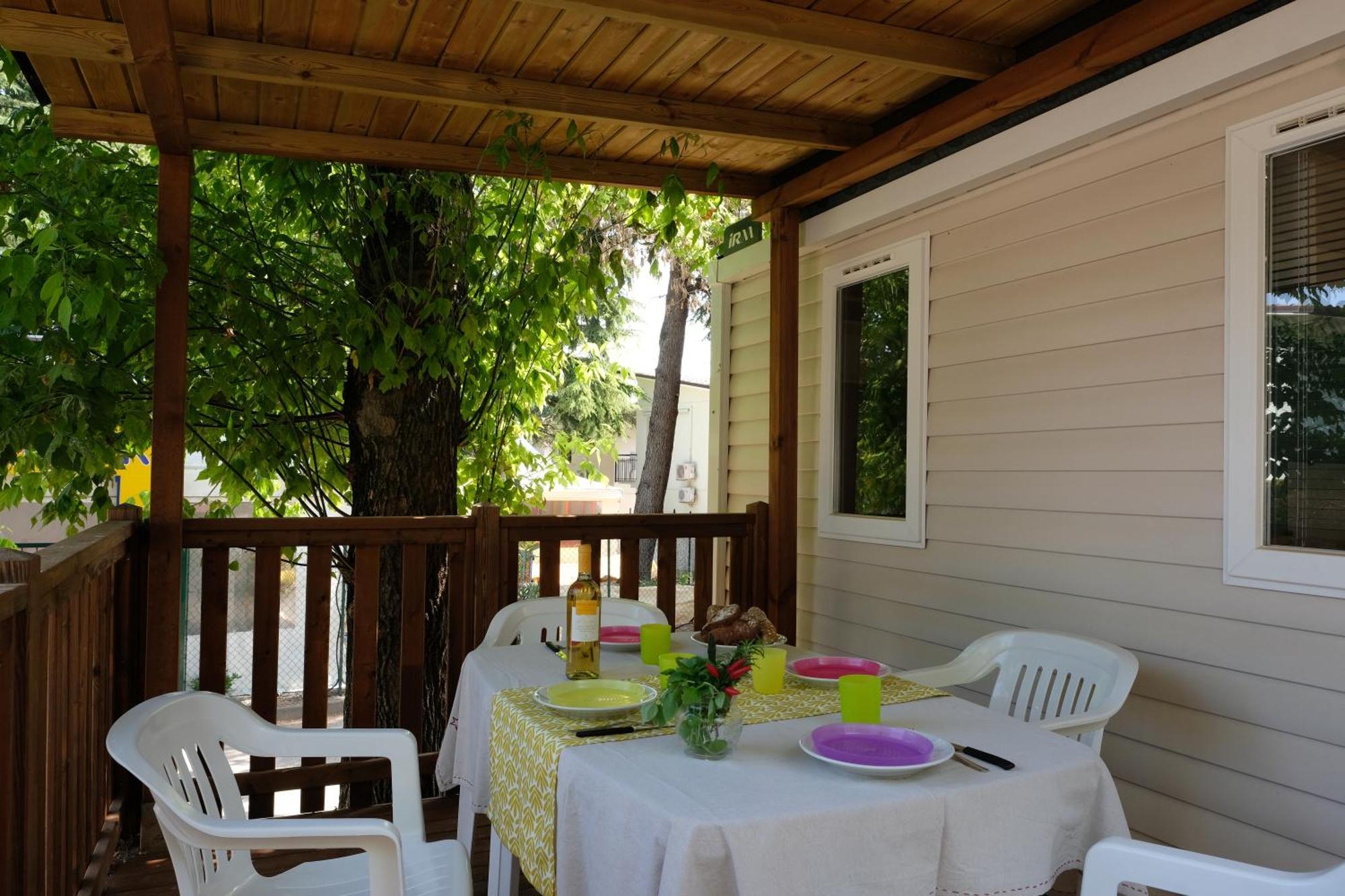 Happy Camp Mobile Homes In Camping Villaggio Lamaforca 카로비그노 외부 사진